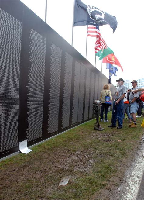 A mobile replica of the Vietnam War Memorial Wall was - NARA & DVIDS ...