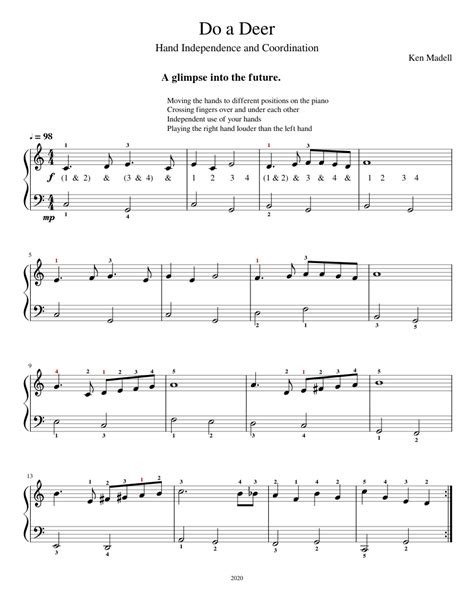 Do a Deer Sheet music for Piano (Solo) | Musescore.com