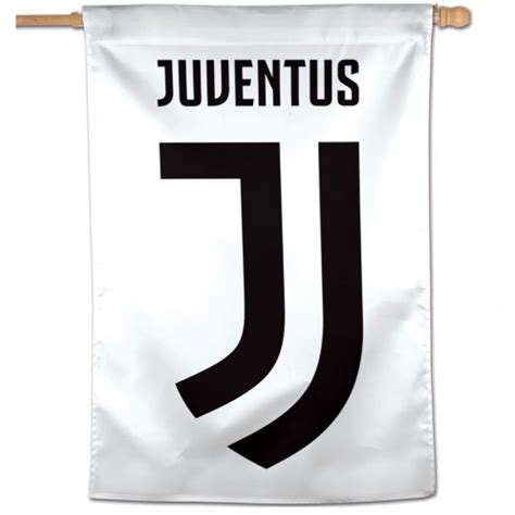 Buy Juventus White Vertical Flag in wholesale online! | Mimi Imports