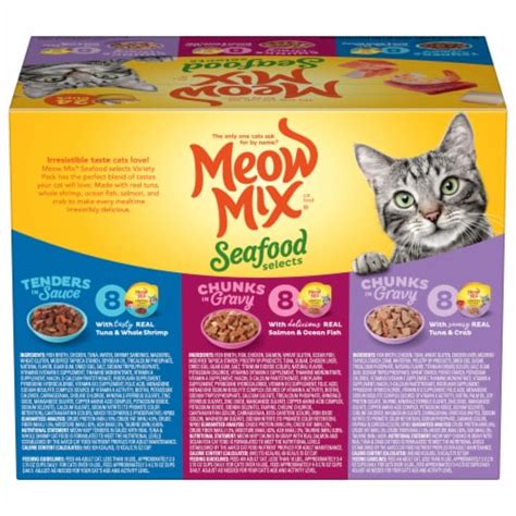 Meow Mix® Seafood Selects Variety Pack Wet Cat Food, 24 ct / 2.75 oz ...