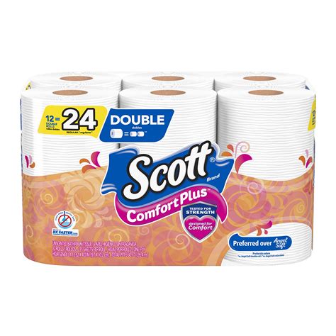 Scott Comfortplus Toilet Paper Bath Septic Safe Unscented Thick Tissue 12 Rolls 54000476181 | eBay