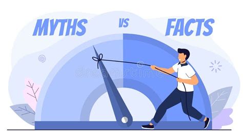 Myths Vs Facts Oncept of Thorough Fact-checking or Easy Compare ...