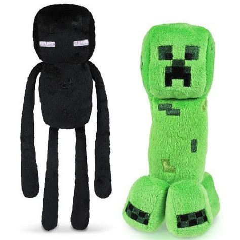 Minecraft 7" Plush Enderman & Creeper Set Of 2 - Walmart.com - Walmart.com
