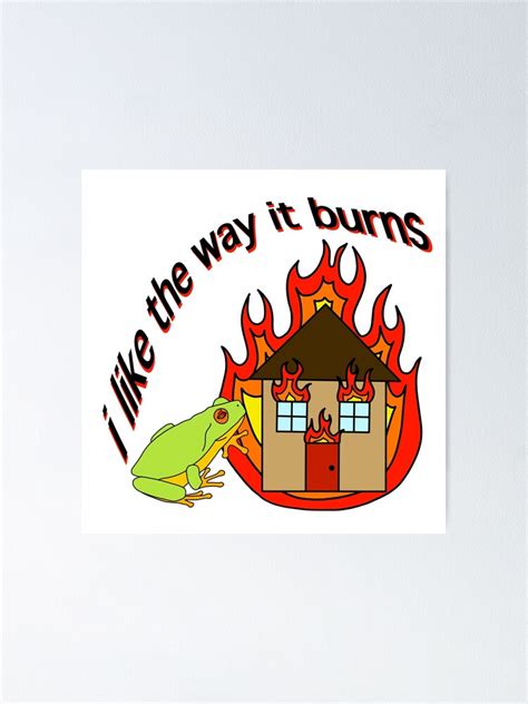 "Frog arson" Poster for Sale by badwitch | Redbubble