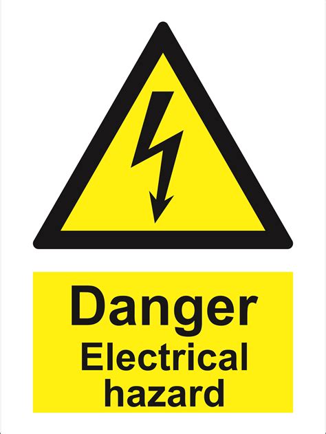 hazard sign - Electric shock hazard | Products | Traconed