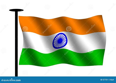 Waving Indian Flag Stock Image - Image: 57751