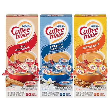 Amazon.com: Nestle Coffee mate Creamer Singles Variety Pack, Original ...