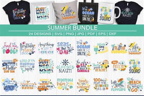 Summer SVG Cut File Bundle | Beach SVG