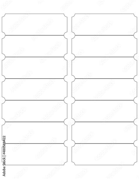 Rectangular Label Template - Multipurpose Template - SVG - Blank Labels ...