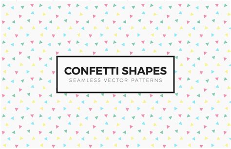 Confetti Shapes Seamless Patterns — Medialoot