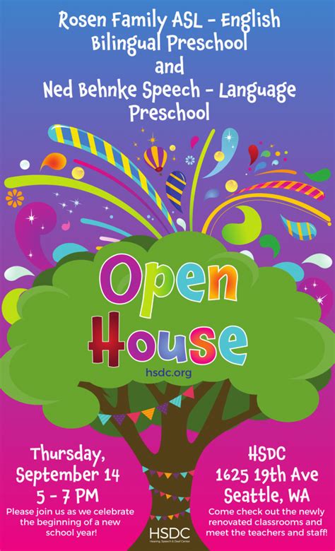 Preschool Open House – Hearing, Speech & Deaf Center