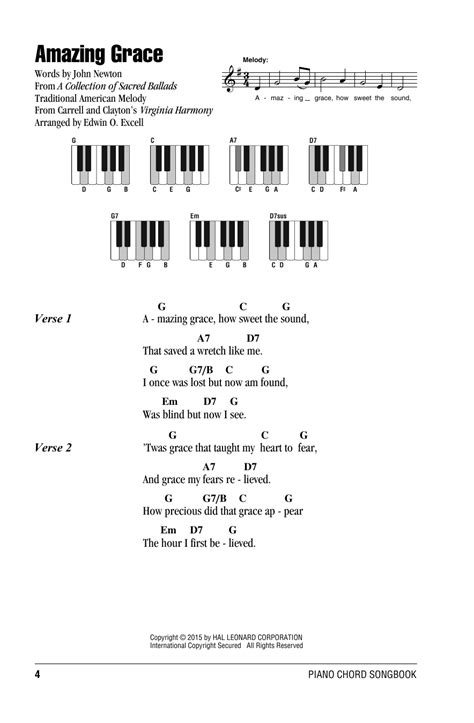 Beginner Amazing Grace Piano Chords | ubicaciondepersonas.cdmx.gob.mx