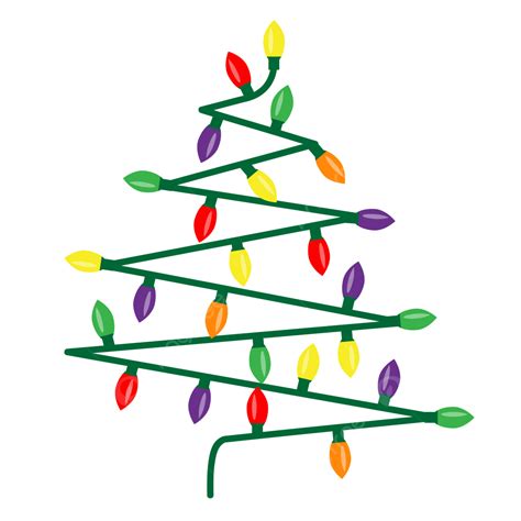 Christmas Tree Lights Design, Christmas Lights, Lights, Christmas PNG ...