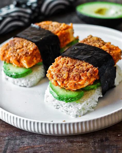 Crispy Tofu Musubi (Vegan Rice Sandwich) - Good Old Vegan