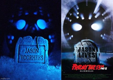 My Attempt at creating the "Jason Lives" Poster with some stuff lying around. : r/fridaythe13th