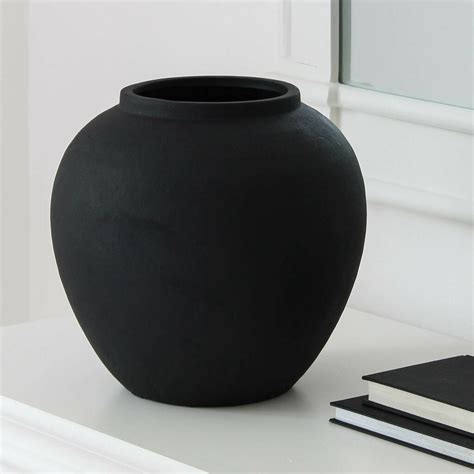 Large Black Vase By Marquis & Dawe