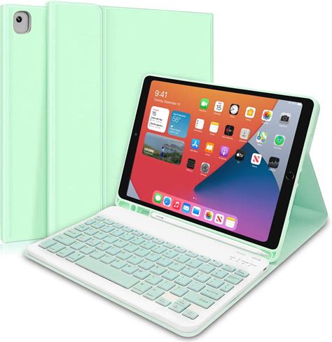 Étui avec Clavier pour iPad 10.2 8/7 Génération 2020/2019, iPad Air 3 ...