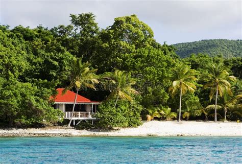 Island house on a beach stock image. Image of water, destination - 9918267