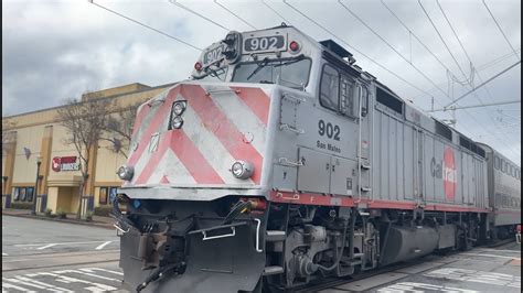 Railfanning Caltrain at San Mateo, CA - YouTube