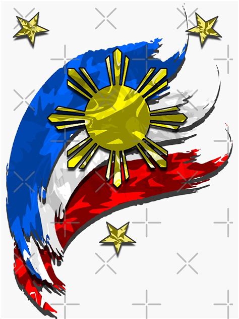 "Philippine Flag" Sticker for Sale by nostalgink | Redbubble
