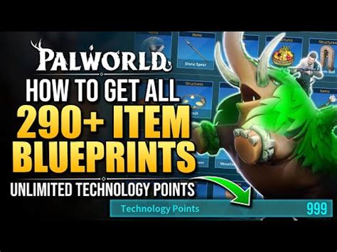 DPJ: Palworld How To Get ALL 290+ BLUEPRINTS - Unlimited Technology ...