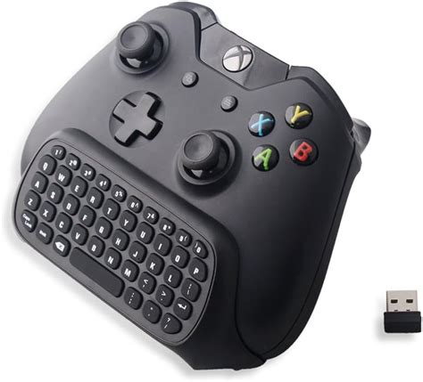 Amazon.com: Megadream Xbox One USB 2.4Ghz Mini Wireless QWERTY Keyboard Gaming Chatpad Keyboard ...