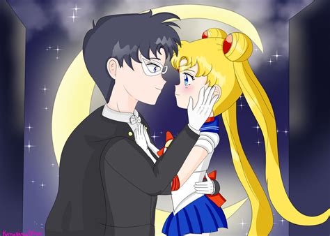 Sailor Moon and Tuxedo Mask Drawing by KumaKumaDraws on DeviantArt