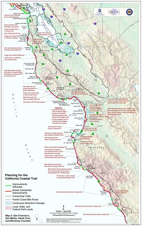 California Coastal Trail - Southern California Trail Maps - Printable Maps