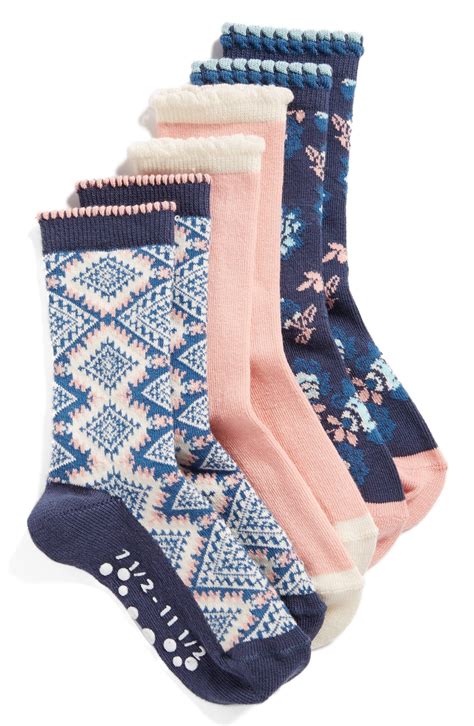 Tucker + Tate Floral Print Socks (3-Pack) (Toddler & Little Kid) | Nordstrom