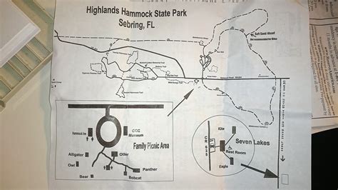 Highlands Hammock State Park Map | Cities And Towns Map