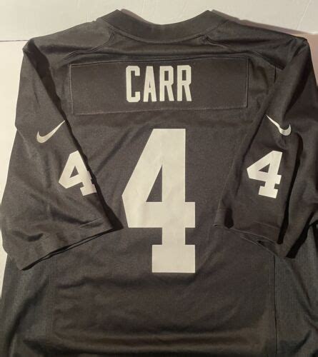 NIKE NFL On-Field Las Vegas Raiders Derek Carr Jersey #4 - Mens Size L ...