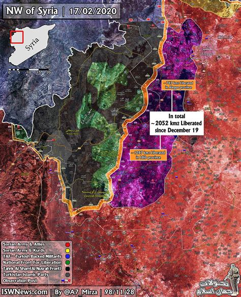 Map: Investigation Of The Latest Military Situation In The Idlib Region ...