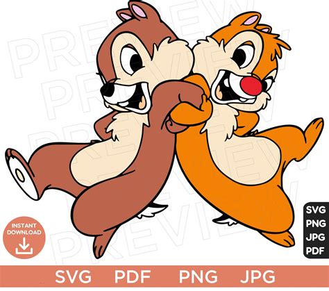 Vector Svg Chip and Dale Ears SVG Chip 'N Dale Rescue - Etsy Canada