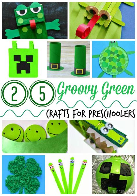 25 Groovy Green Crafts For Preschoolers