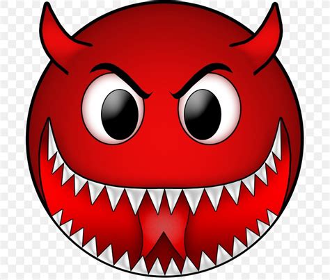 Devil Smiley Emoticon, PNG, 693x698px, Smiley, Cartoon, Clip Art, Demon, Devil Download Free