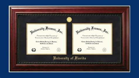 Home Décor Home & Garden Frames Double Diploma Frame Dual Certificate ...