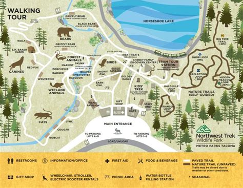 Northwest Trek Wildlife Park Map and Brochure (2018 - 2023) | ThemeParkBrochures.net