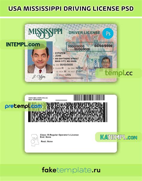 USA Mississippi driving license PSD download template by Intemply - Issuu