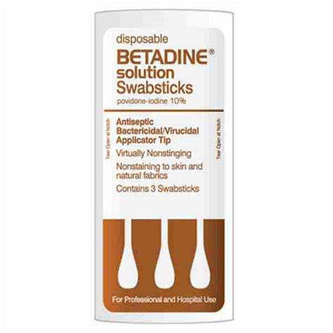 Betadine® Solution Swabsticks - Jeritek LLC