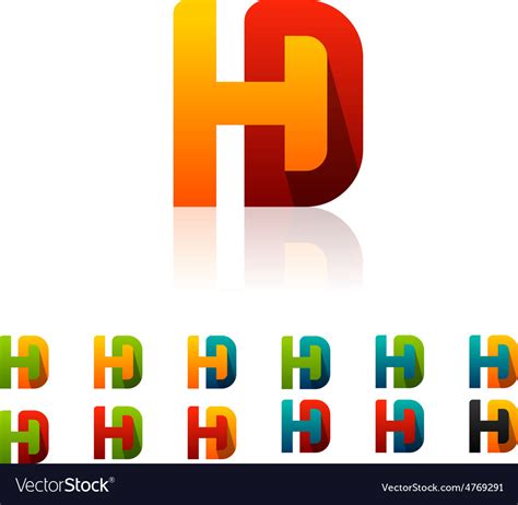 Hd logo Royalty Free Vector Image - VectorStock