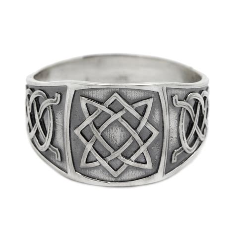 Svarog Square Symbol Ethnic Men Ring Silver 925 - Etsy