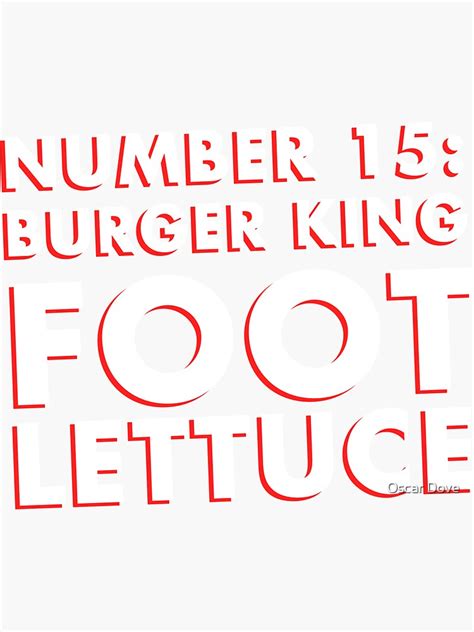 "Foot Lettuce Meme" Sticker for Sale by OscarD | Redbubble