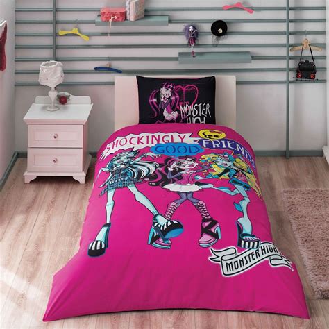 Monster High Twin Comforter Set for Teens Bedroom Vivid Colors | Twin comforter sets, Twin bed ...