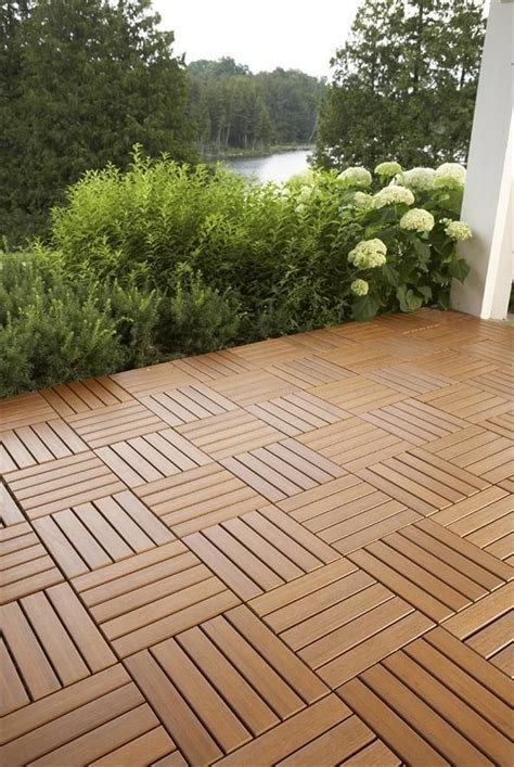 BuildDirect – Interlocking Deck Tiles - Engineered Polymer Series – Premium Resin Deck Tile - Ce ...