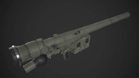 Igla 9K38 Missile Launcher - 3D Model by yn-delmund