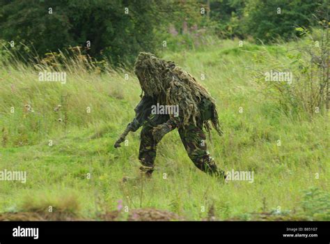 Sniper in Ghillie suit Stock Photo - Alamy