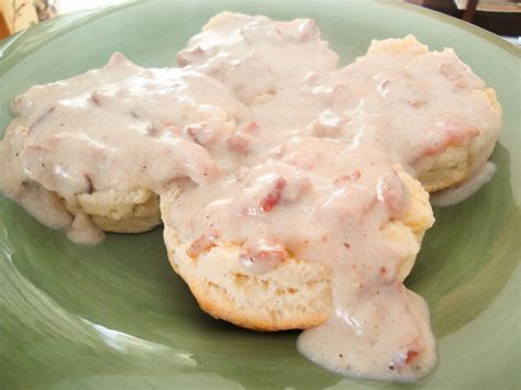 Bacon Gravy and Buttermilk Biscuits... what more is there to say? | Buttermilk biscuits, Bacon ...