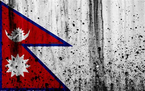 Download wallpapers Nepali flag, 4k, grunge, flag of Nepal, Asia, Nepal ...