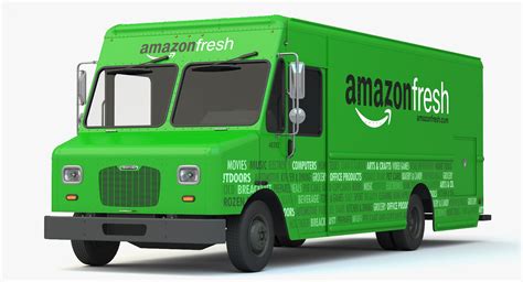 amazon fresh delivery truck 3d model