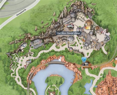 First Look At Star Wars: Galaxy's Edge Map For Disneyland 760